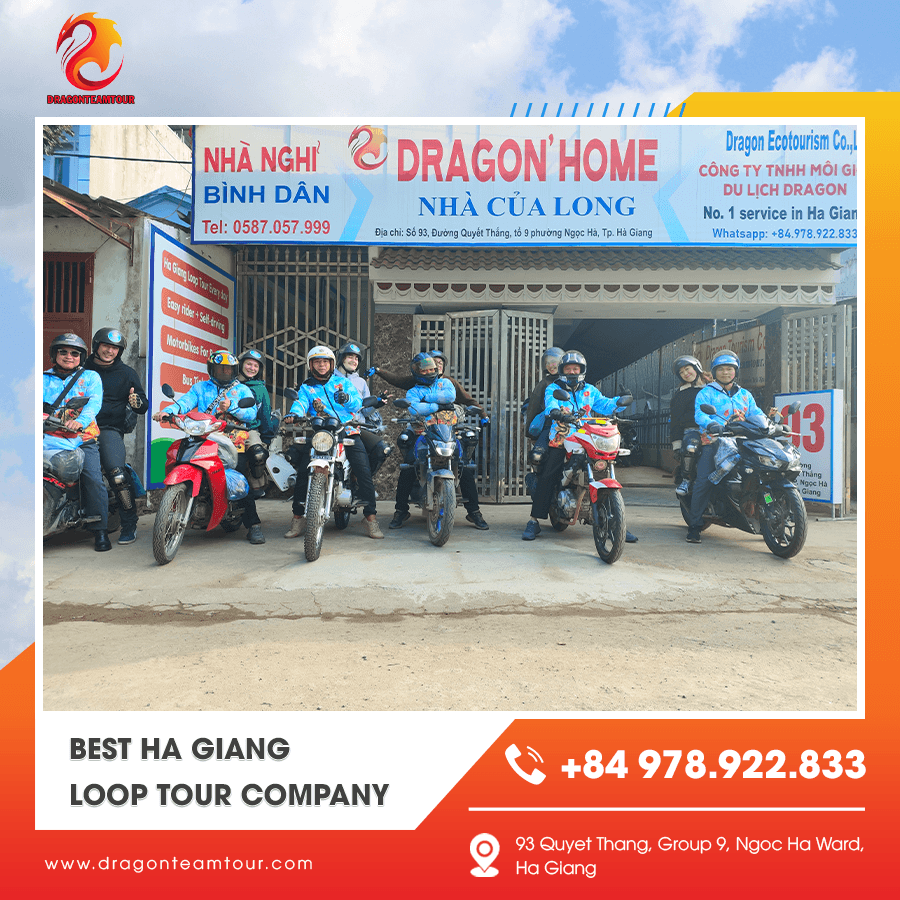 Motorbike convoy Best Ha Giang Loop tour company