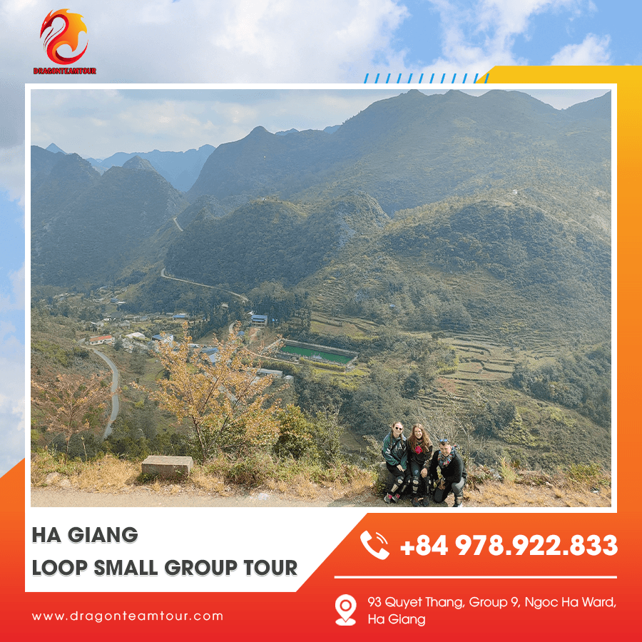 Travelers on Ha Giang Loop small group tour
