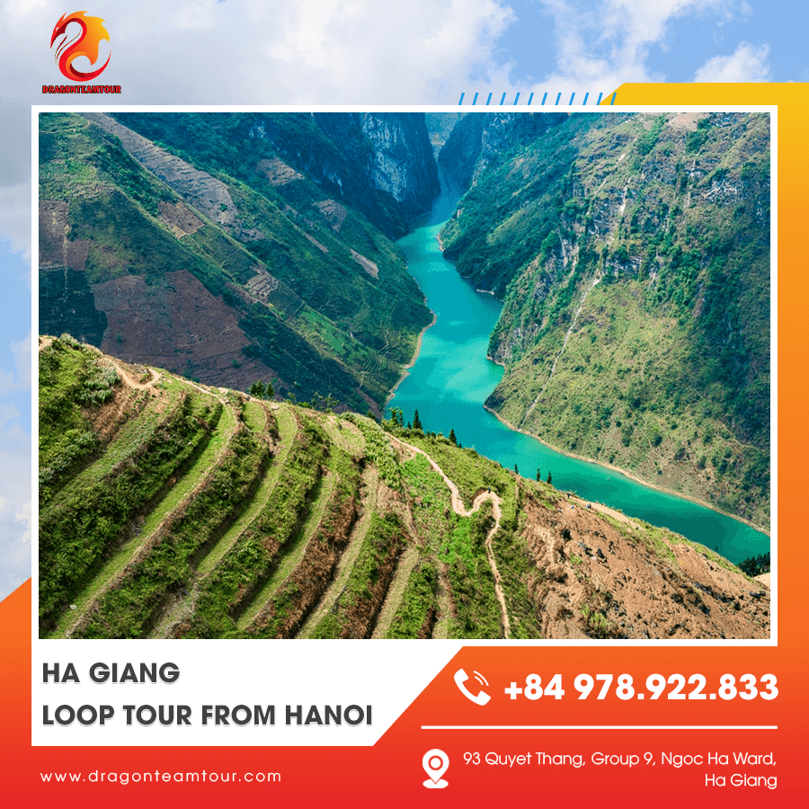 Travelers enjoying Ha Giang Loop tour from Hanoi with local guide